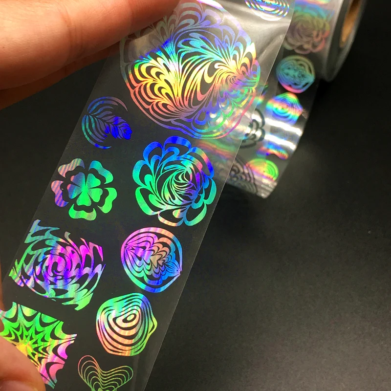 100m Nail Foils Holographic for Nails Transfer Paper Laser Sticker Water Mable Manicure Set Stamping Wraps DIY  Nail Decorations enlarge