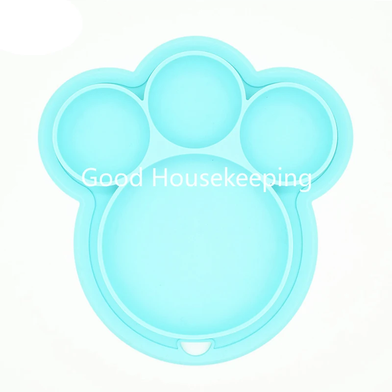 

Plate for Kids with Silicone Baby Bowl Suction BPA Free Feeding Baby Tableware Children Dining Dishes