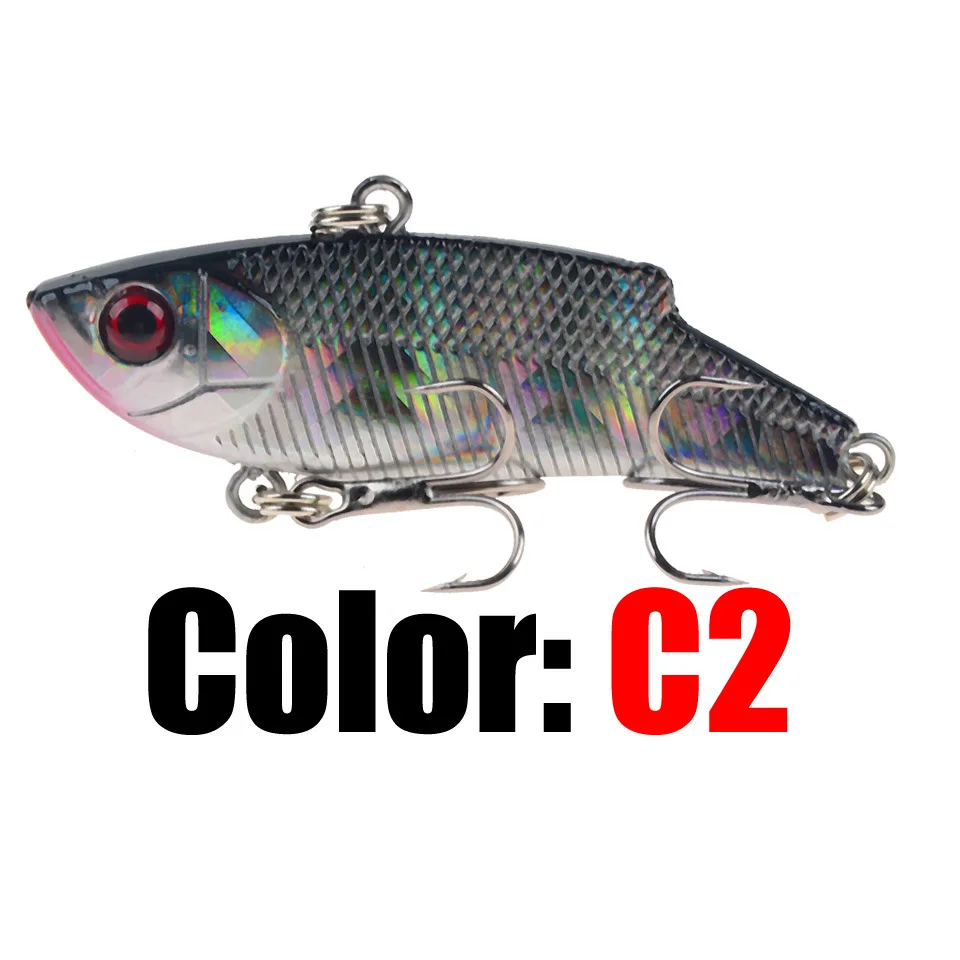 1 шт. опускается на дно для VIB рыбалки приманки искусственные 5 см/9 г зимней