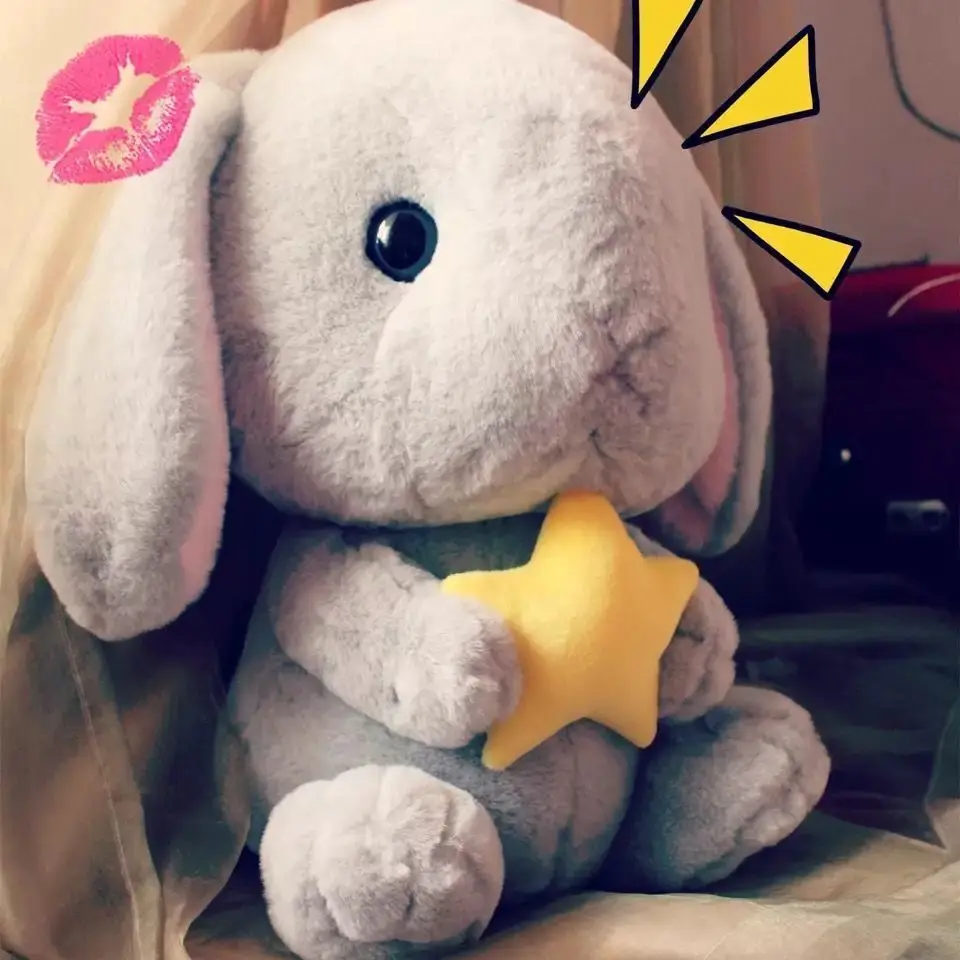 

43cm Cute Stuffed Rabbit Plush Toy Soft Toys cushion Bunny Kid Pillow Doll Birthday Gifts for Children Baby Accompany Sleep Toy