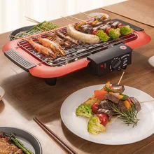 Portable Intdoor Bbq Grill Smokeless Electric Temperature Adjustment Bbq Grill Small Household Plancha Barbecue Home Tools DM50B