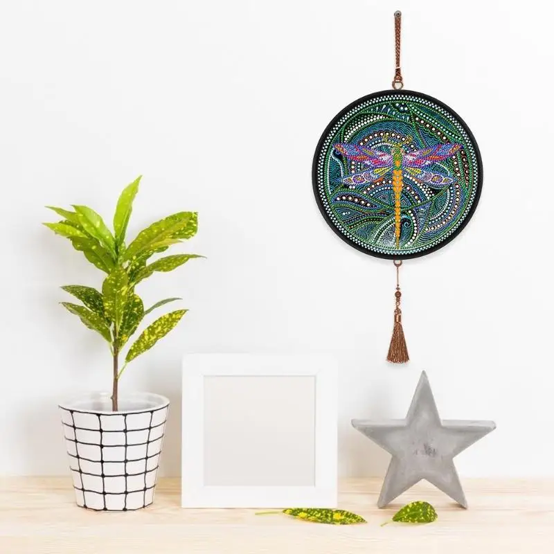 Алмазная 5D картина с кисточками Набор для вышивки Мандала животными спальни