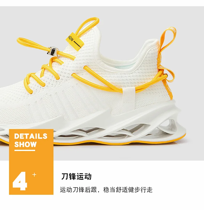 Mens Athletic Walking Running Shoes Blade Sneakers Mesh Training Sport Trail Running Shoes for Man Jogging Non Slip Tennis Shoe