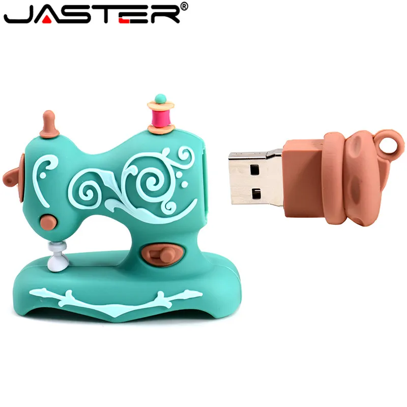 JASTER мультфильм Cartive швейная машина 64 Гб Φ 32 ГБ Pen Drives 8 Memory Stick 16 флеш-диск USB 2 0 U диск