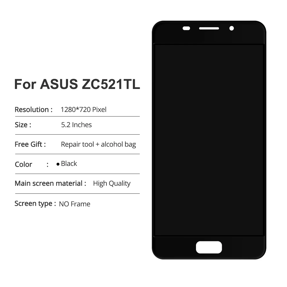 100% Test For Asus zenfone 3s max ZC521TL X00GD LCD Display Touch Screen Digitizer Assembly Pegasus ZC 521TL | Мобильные телефоны и
