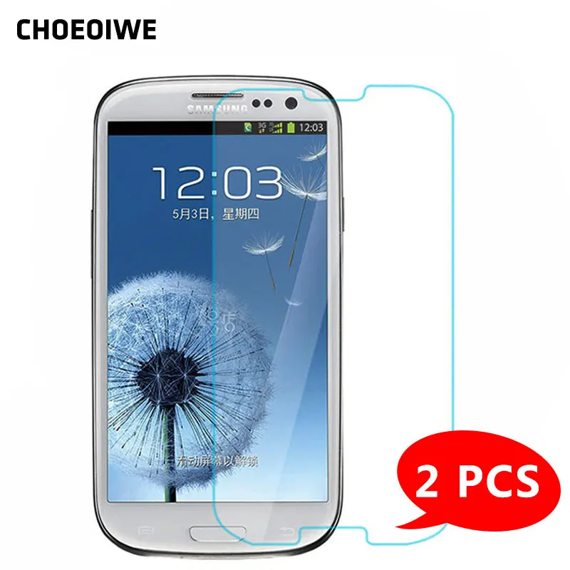 2 шт. защитные пленки CHOEOIWE для Samsung Galaxy S3 Neo i9301 SIII I9300 Duos i9300i Mini 9H|Защитные стёкла и