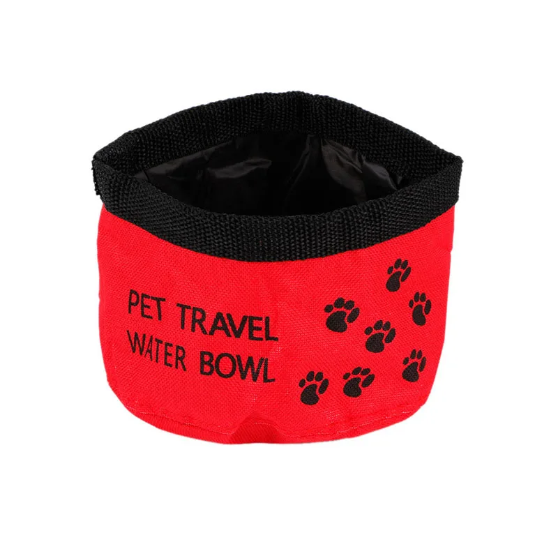

Collapsible Pet Dog Cat Foldable Travel Camping Food Water Feeder Bowl Dish New K3NA