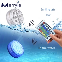 rgb color ubmersible light 13 led waterproof underwater lamp for garden swimming pool fountain spa party bathroom remote control