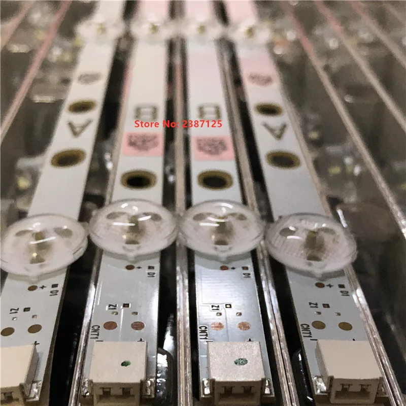 Новинка Светодиодная лента для подсветки Vestel 4 шт./компл. 7LED 805 мм 17DB43H P43d300 LB43007
