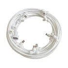 Уличный белый комплект, система водяного распыления, насадка с быстрым нажимом + Резьбовой Адаптер 34 дюйма для внутреннего дворика и сада