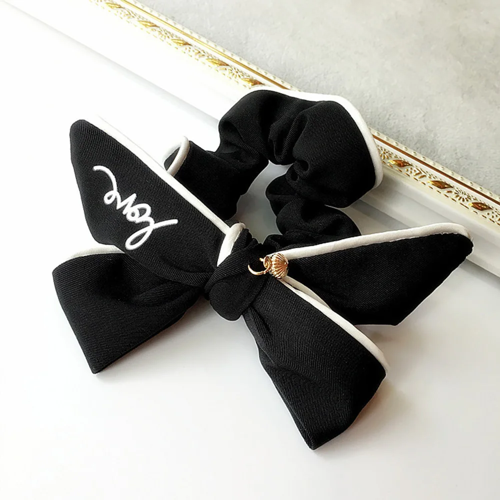 

Korean Brand Women Girl Elastic Hair Bands Sweet Love Jewelry Bow Hair Ring Rope Bracelet Rubber Band Lady Hair Accessories