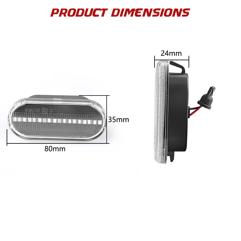 DERI Auto Led Car Marker Light Dynamic Side Turn Signal Flowing Blinker For Volkswagen Golf Passat SEAT | Автомобили и мотоциклы
