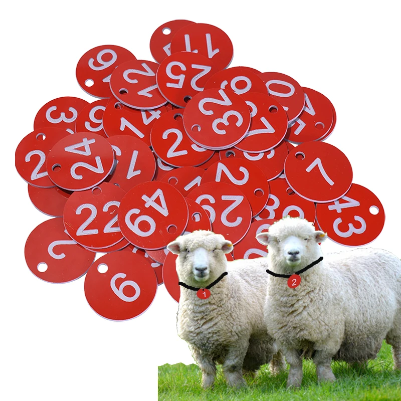 ABS материал для разведения товары фермы бирка с номером пчеловодства животных