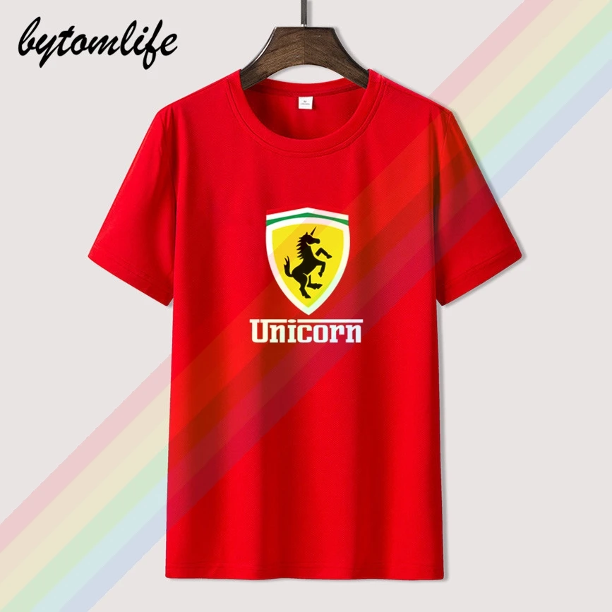 Новинка 2021 модная футболка FERRARI для мужчин лимитированный выпуск Мужская черная