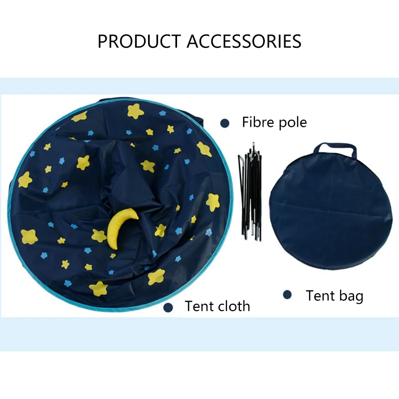 

Kids Play Tent Princess Castle Playhouse with Carry Bag Portable