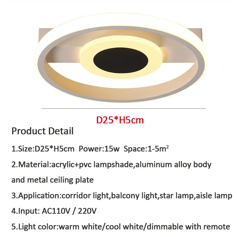 

Aisle Lights LED Chandelier for Living Room Bedroom Corridor Stairway Lamp Ceiling Chandeliers Indoor Lighting Fixtures 15W Lamp