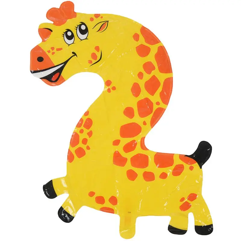 HOT-Cute kids Pet Numbers Foil Balloon Animal Air walker Helium Fun Birthday Parties Decor Giraffe 2 | Дом и сад
