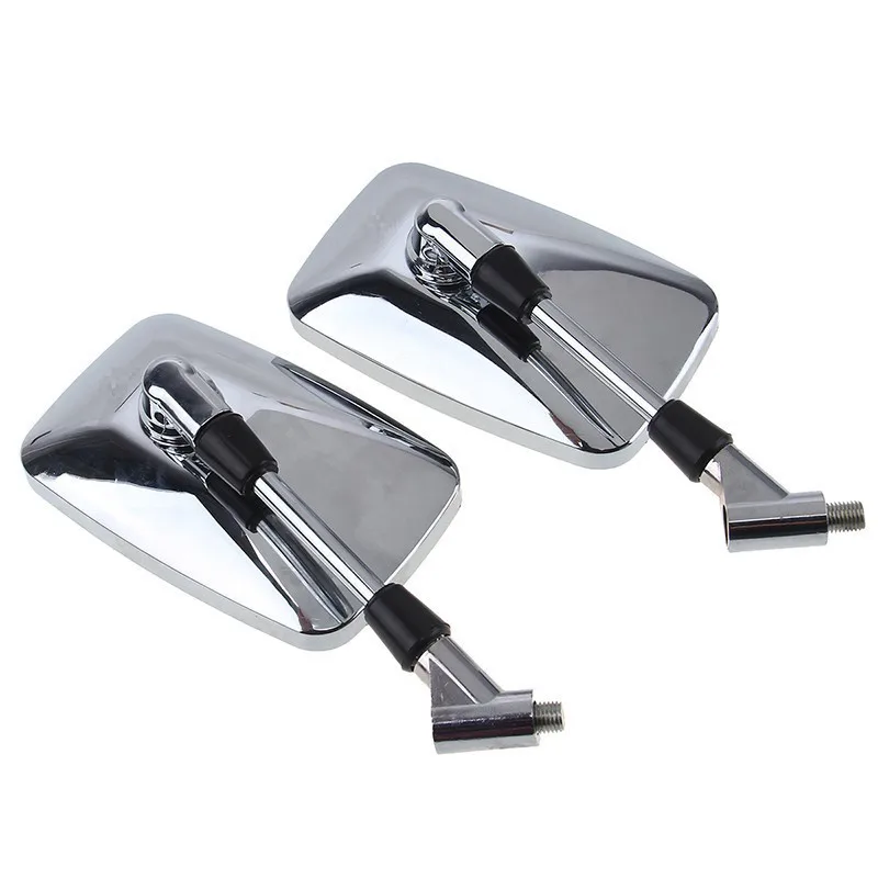 

Top Universal Motorcycle Side Rear View Mirror Chrome 10mm Rectangle for BMW R1150GS PCX 125 Vespa ...