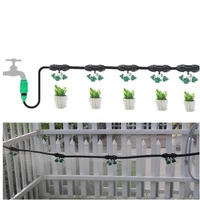 5 20m diy drip irrigation kit automatic water system self watering misting sprinkler kit for garden greenhouse