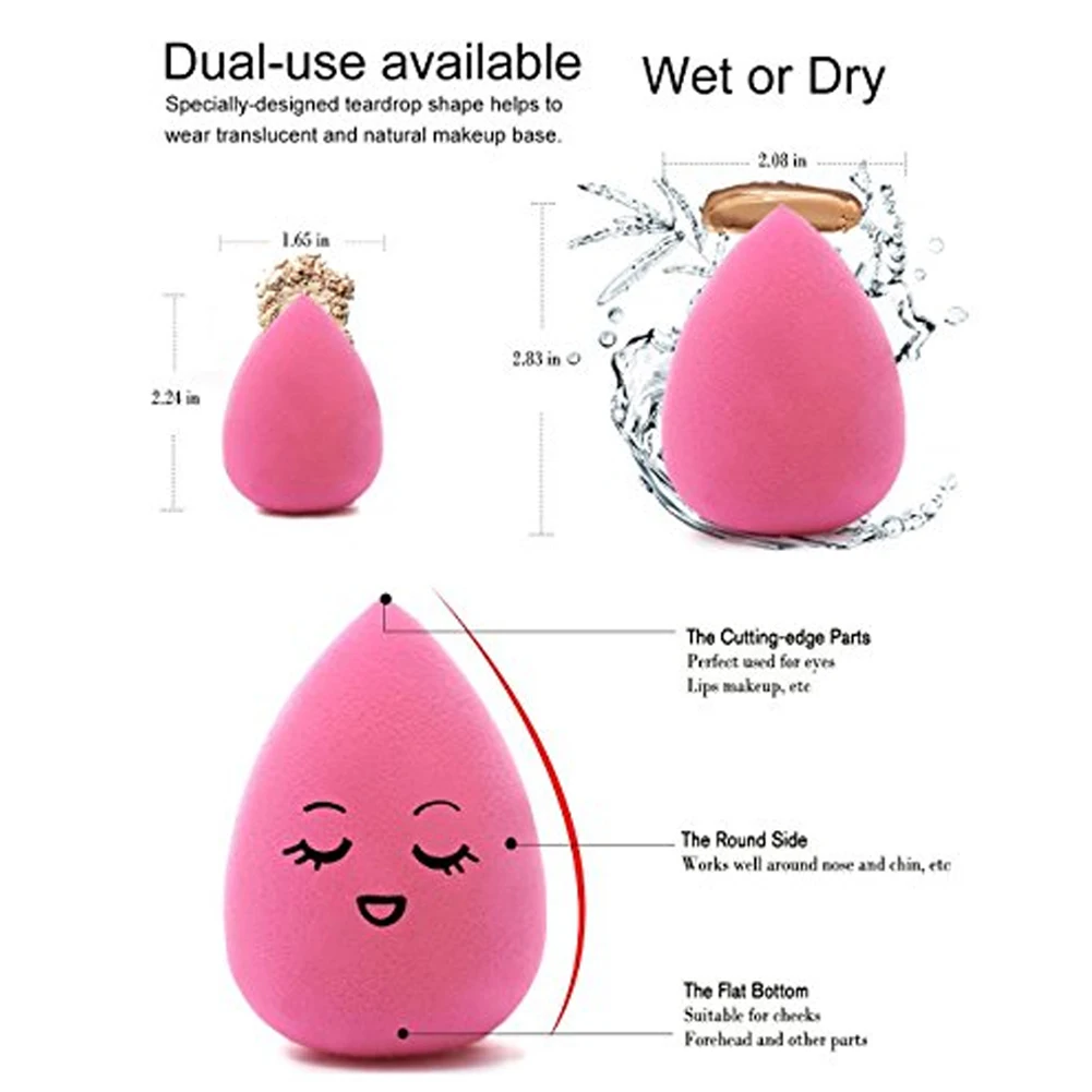 

Artificial Fiber Makeup Brushes Bristles Cosmetic Brush Professional Makeup Beauty Tools Premium Face Blendnd Makeup Sponge
