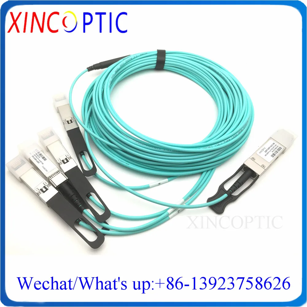 40G QSFP до 4*10 SFP + AOC 30 м 35 40 OM3 MPO оптический кабель совместимый 4x10G волоконно-активный