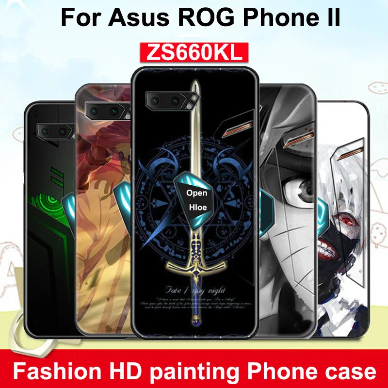 Чехол для ASUS ROG Phone II чехол ROG2 популярный мультяшный игровой узор Матовая Мягкая