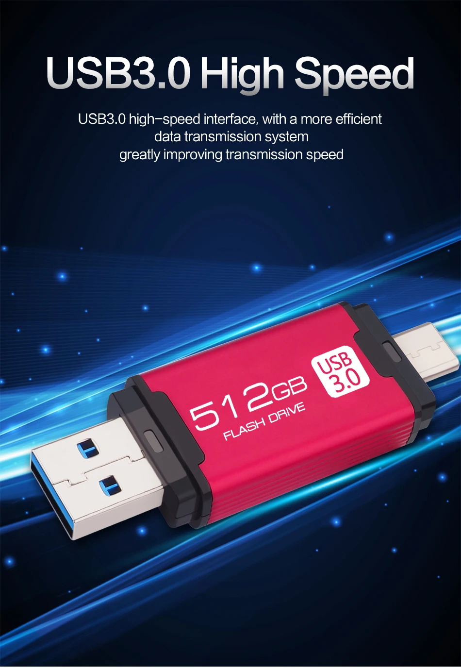 USB флеш-накопитель DataRunner type C, USB флешка, 3,0, 512 ГБ, 256 ГБ, 128 ГБ, 64 ГБ, 32 ГБ, внешний накопитель, флешка для type-C/PC