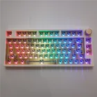 RGB Bluetooth 5,0 Keydous NJ80 Комплект клавиатуры Hotswap 2,4G Беспроводная механическая клавиатура с горячей заменой