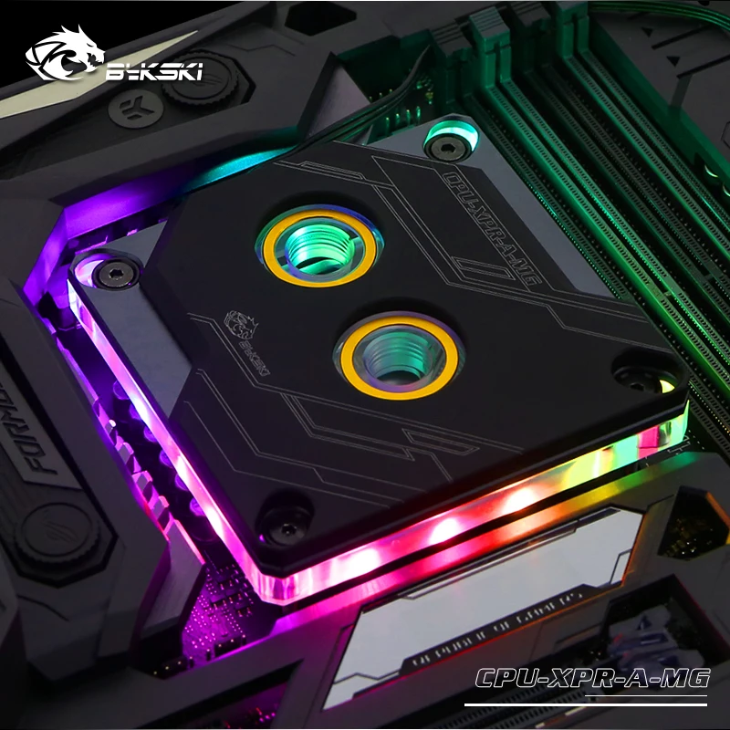 Bykski cpu-XPR-A-MG, для Intel Lga115x/2011 cpu водяные блоки, RBW система освещения, микроводный блок водяного охлаждения