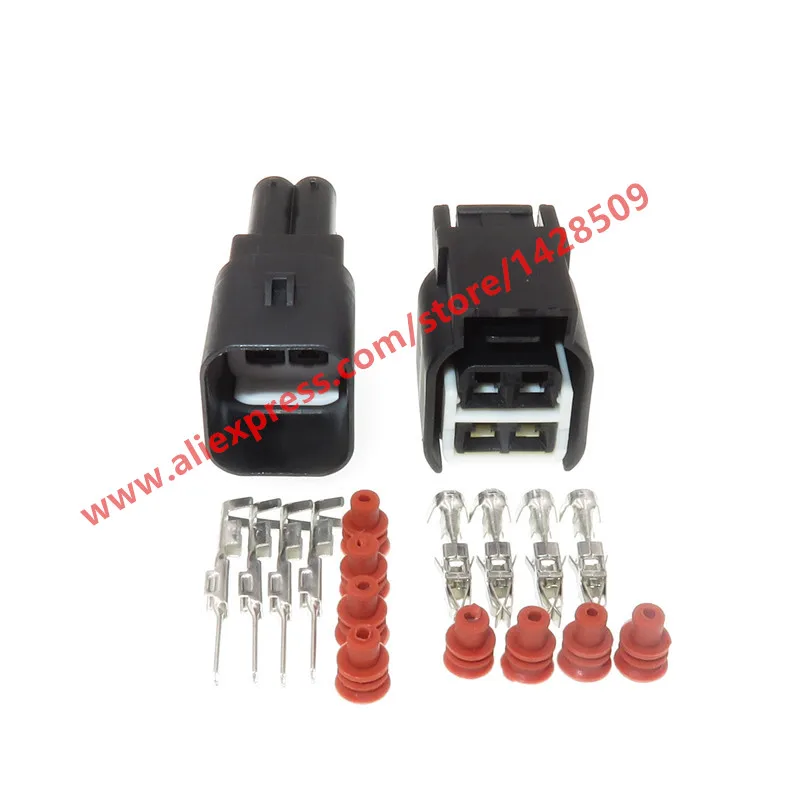 

10 Sets 4 Pin Waterproof Automotive Sealed Connector Female Male Housing Plug 936293-2 936254-2 With Terminals And Seals