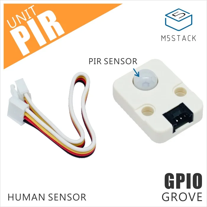 

M5Stack Official Mini PIR Sensor Human Body Infrared PIR Motion Sensor Detector Module GPIO GROVE Connector
