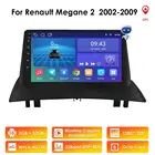 Автомагнитола 2 Din для Renault Megane 2 2002-2009, 4G, стерео, GPS, навигация, мультимедийный видеоплеер, FM, Wi-Fi, с рамкой