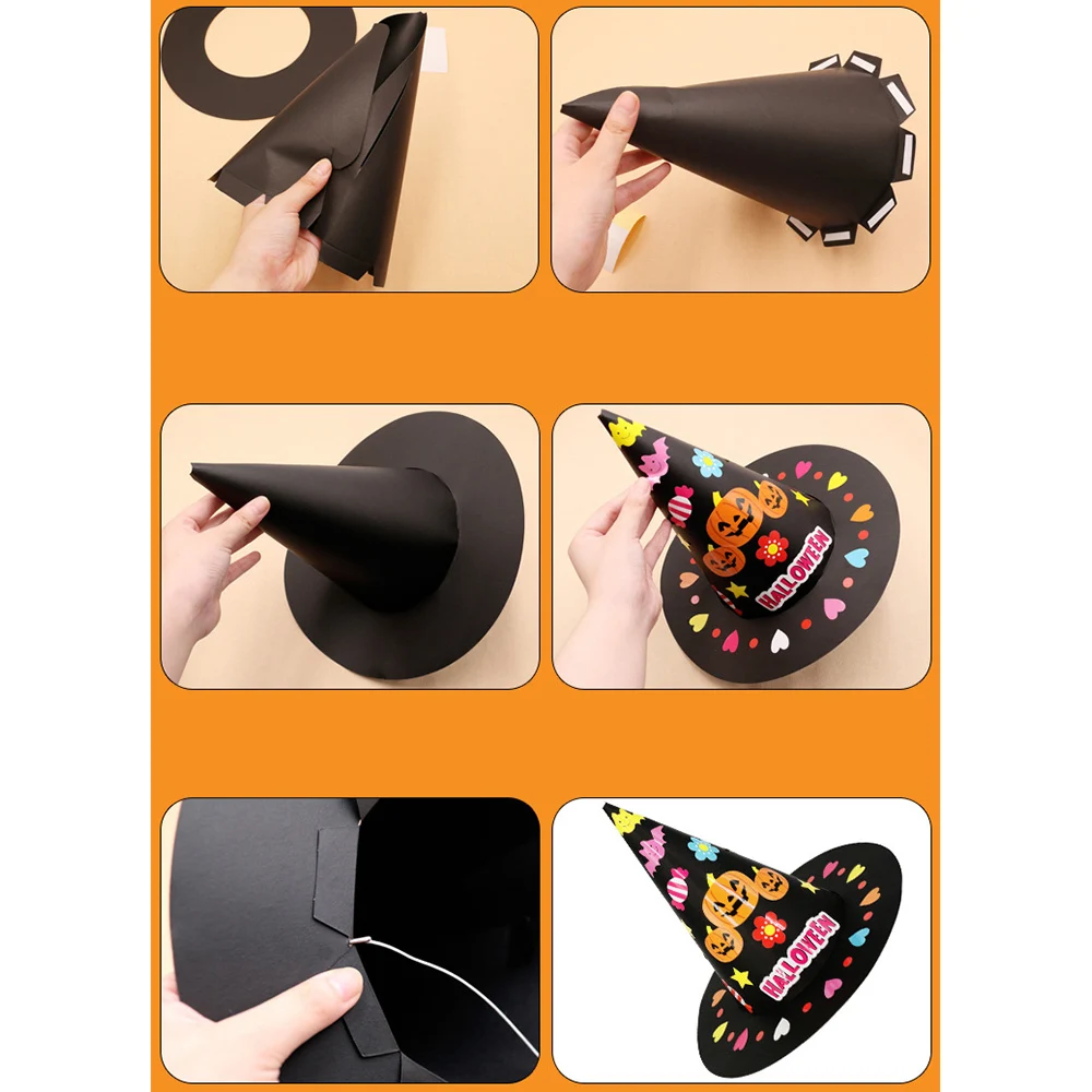

Halloween Hat Masquerade Party Props Toy Children's Handmade DIY Toy Hat Educational Toy Adult Kids Cosplay Costume Accessories