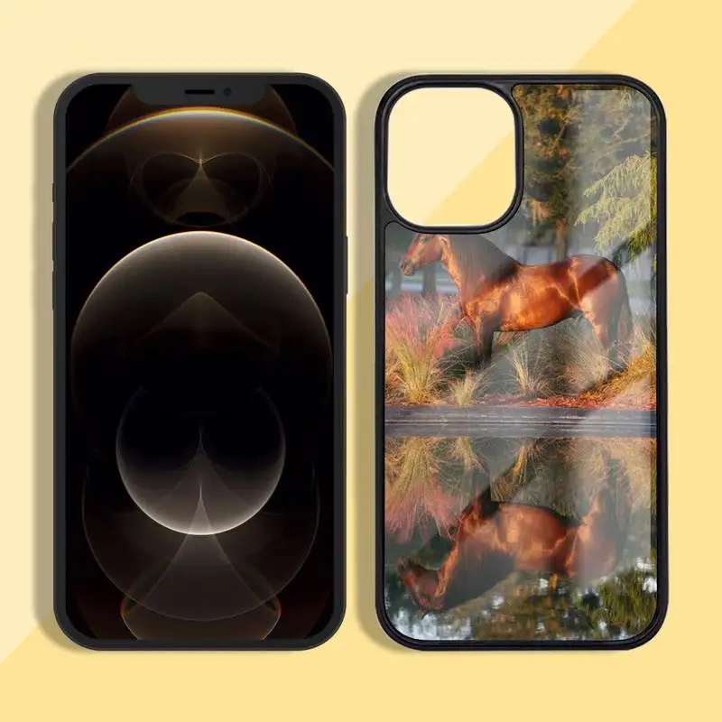 

Watercolor Horse Horses Phone Case Silicone TPU+PC For iPhone 11 12 mini Pro MAX 5 6 7 8 Plus Samsung Note20 10 Plus S7 8