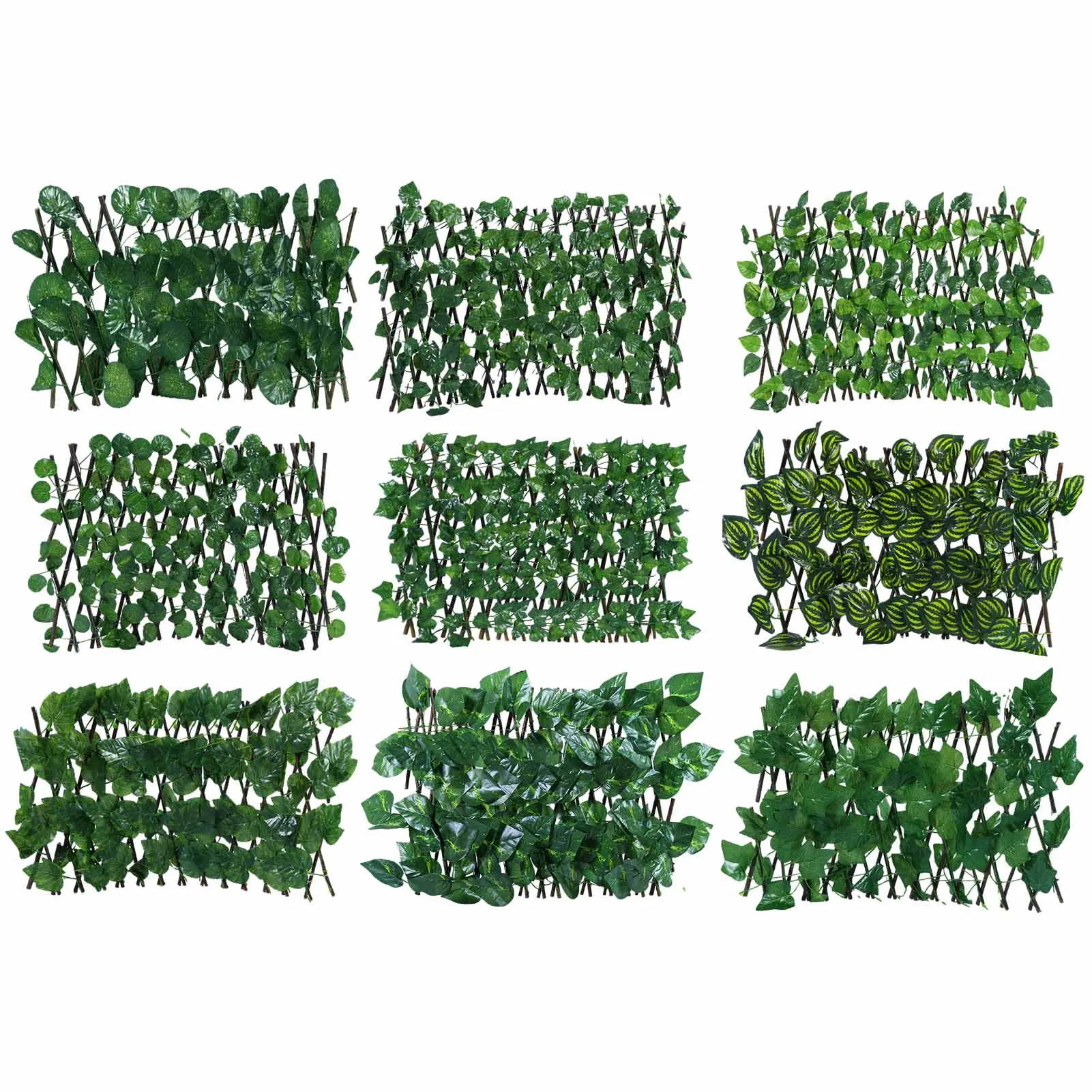 

Fence Privacy Screen Expandable Faux Plant Leaf Fencing Panel Artificial Garden Plant Fence Backyard Home Decor Greenery Walls