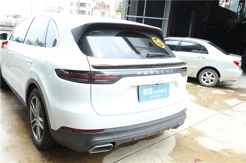 Спойлер из углеволокна для Porsche Cayenne Спойлеры-крылья высокого качества аксессуары для модификации автомобиля