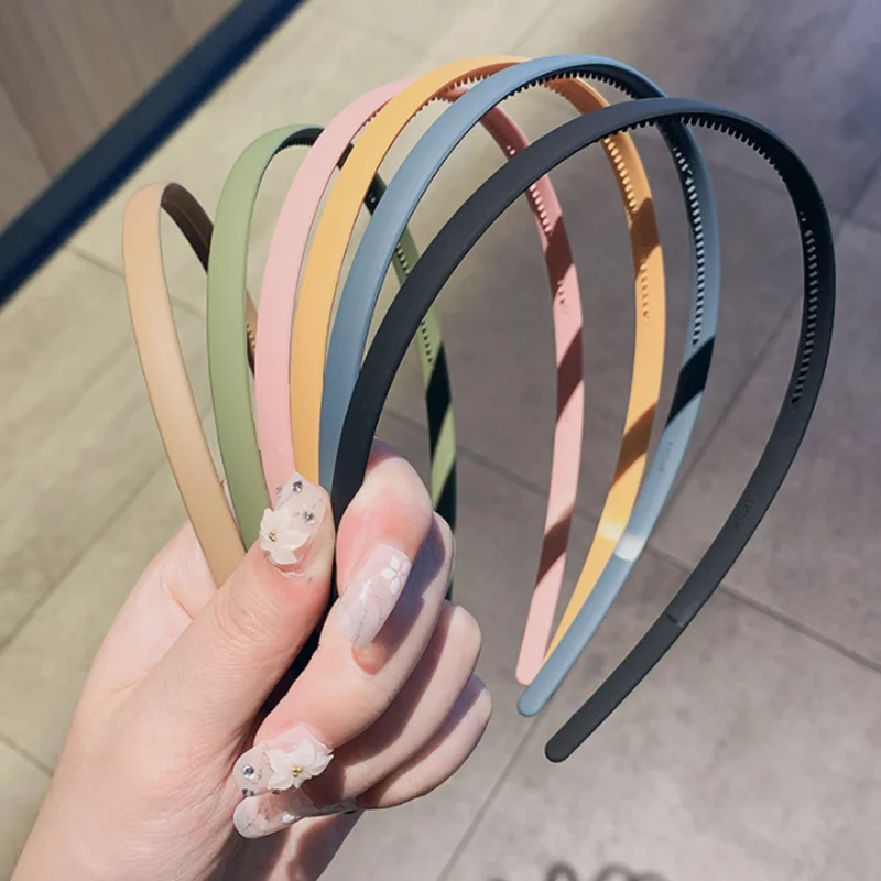 

New Candy Color Plastic Headband Korean Sweet Girls Hair Band Hair Hoop Female Hair Accessories Hairband Headwear