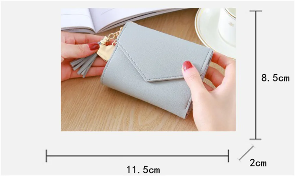 2019 простые женские кошельки с кисточками держателем для кредитных карт