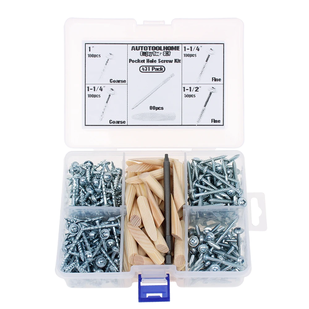 Карманные винты для отверстий набор пробок мелкая и крупная расческа Резьбовая