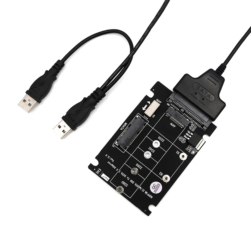 Лидер продаж 2 в 1 комбинированный M.2 NGFF ключ B и MSATA SSD к USB 0 адаптер Аксессуары |