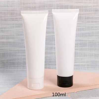 

100ml Black white soft hose tubes Hand Facial Cream Empty Squeeze Tube Shampoo Lotion Refillable Bottles