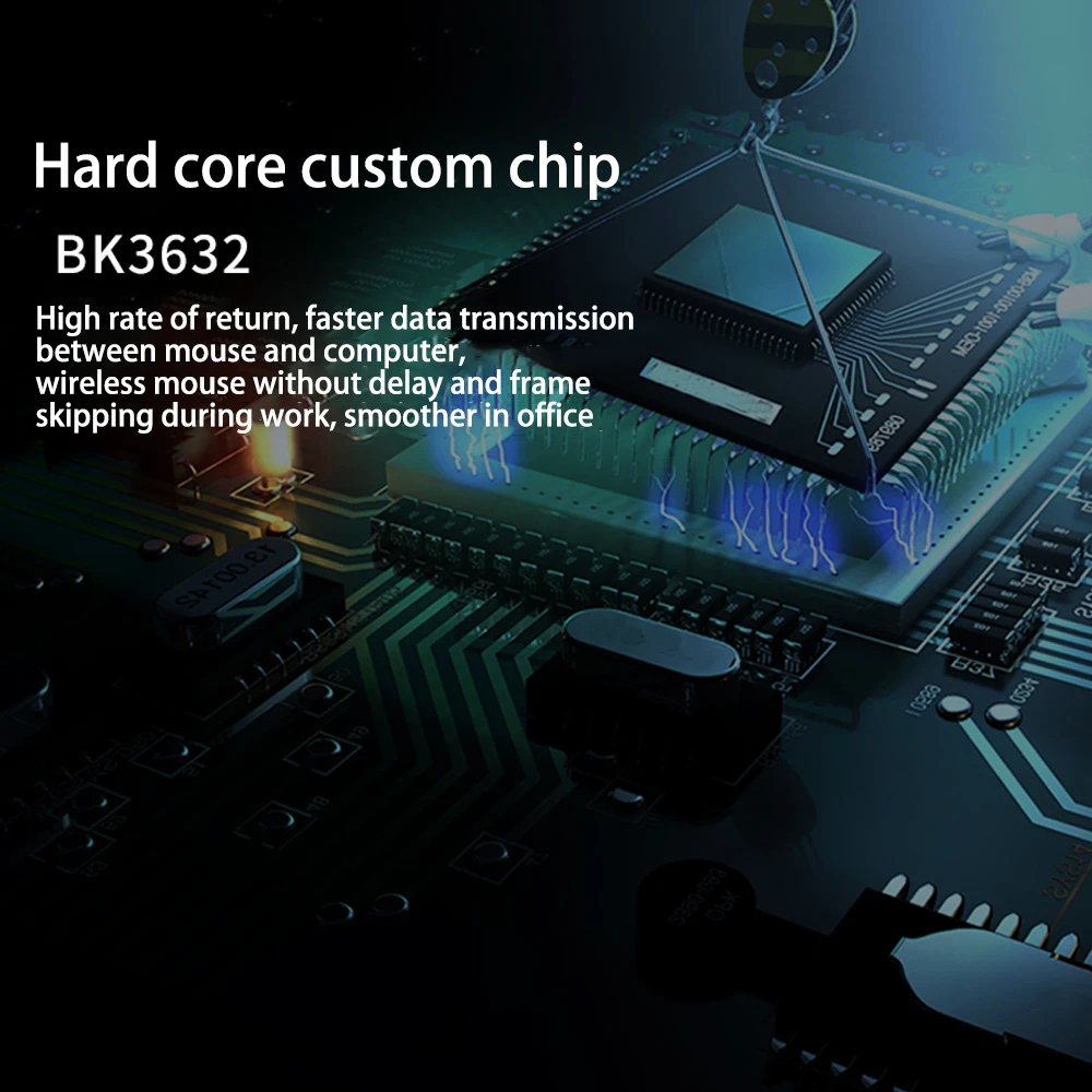 

Wireless Dual-Mode Mouse Silent Ergonomic Bluetooth / USB connection Side buttons With Battary 800 1200 2480 dpi for Laptop