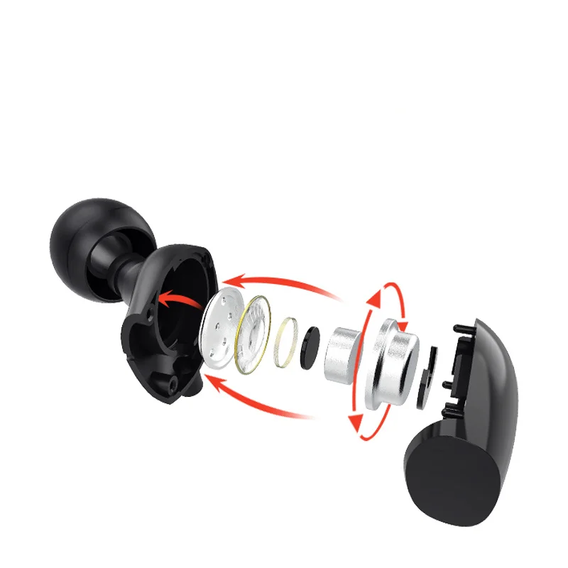 Universal type stereo in-ear headphones double TYPE-C shock 6D sound anti-sweat wired microphone gaming headset bass | Электроника
