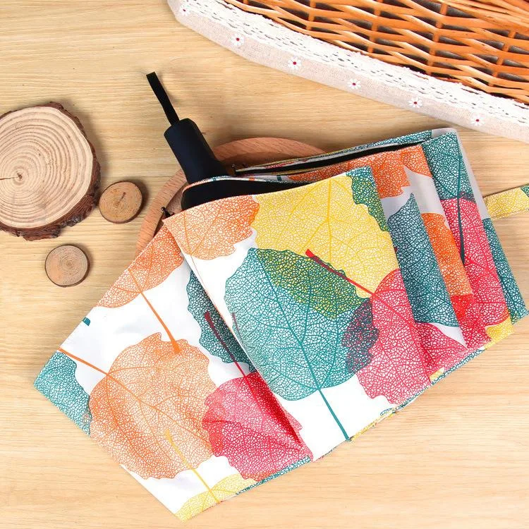 Креативный корейский складной зонтик от солнца и дождя солнцезащитный с