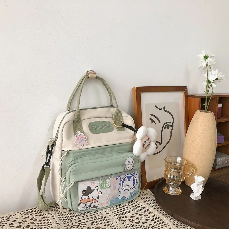 

Korean Waterproof Nylon Small Backpack Women Fashion Mini Travel Backpacks Schoolbag for Tennager Girls Kawaii Shoulder Bags