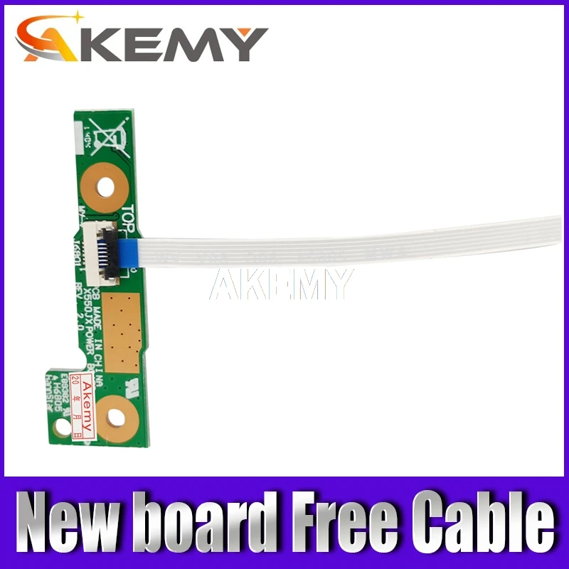 Power Button Board for ASUS X550C A550C X550V Y581C X550CC X552C X550VC X550CL X550CA Laptop Switch W/ Cable |