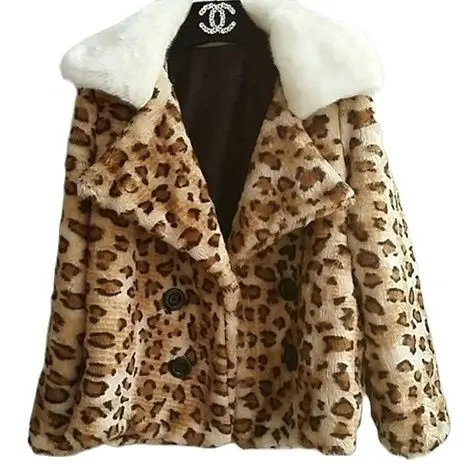 Женская осенне-зимняя короткая теплая куртка с воротником из лисьего меха |