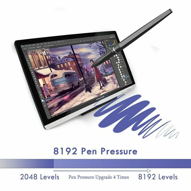 Графический планшет Huion GT220 v2 профессиональный монитор для рисования 21 5 &quotHD IPS Pen