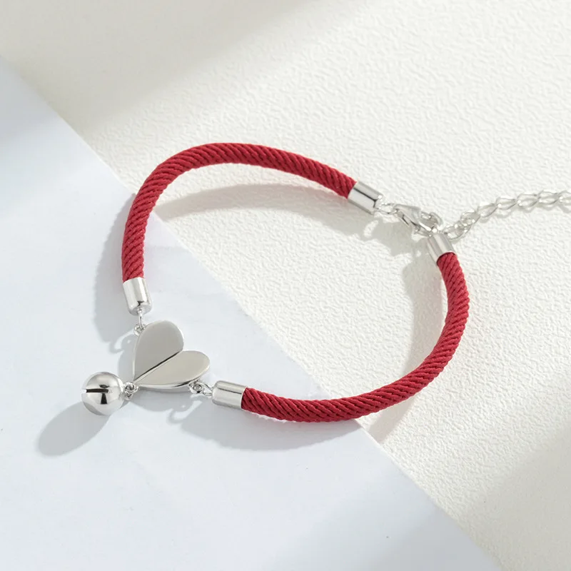 Красная веревка имя пары на заказ браслеты серебряный шарм для изготовления