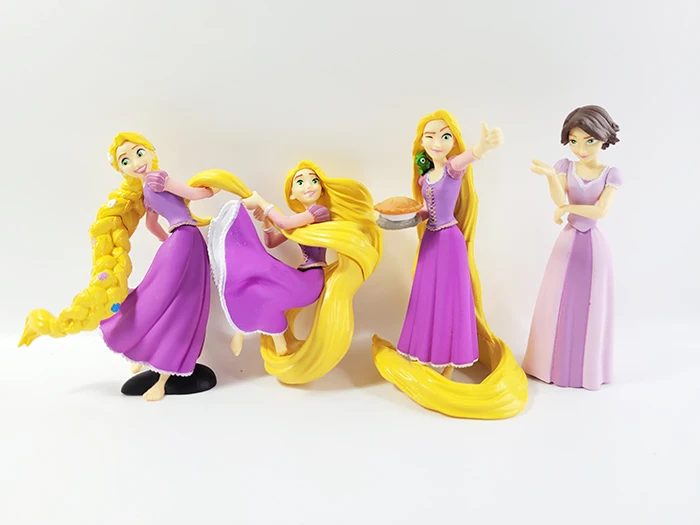 

TAKARA TOMY Rapunzel Princess Action Figure Doll Gacha Unisex Peripherals Finished Goods Movable Model Toys